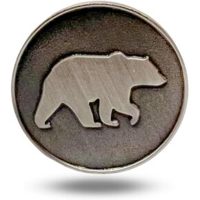 Bear Bruin Unique Magnetic Metal Golf Ball Marker Accessory with Hat Clip for Men and Women