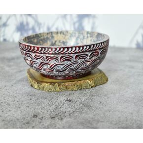 Carved Soapstone Serving,Incense Burner,Cleansing, Burning Sage, Smudge Bowl 5" x 2" -Multipurpose (Elephant)