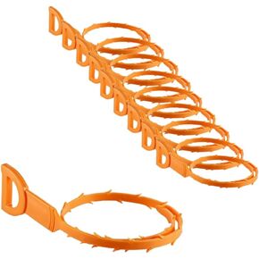 10 Pack 25.2 Inch Drain Clog Remover,Drain Opener, sink snake for Sewer Kitchen Sink Bathroom Tub Toilet Clogged Drains Relief Cleaning Tool