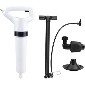 Toilet Plunger High Pressure Air Drain Blaster Air Pressure Plunger Kits Cleaner Drain Cleaning Tool Kitchen Sink Sewer Dredge Tools for Bath Toilets Bathroom Sink Bathtub Kitchen Clogged Pipe