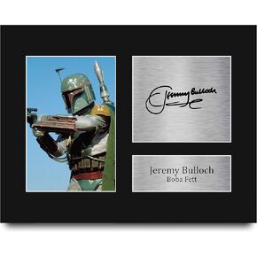 HWC Trading Jeremy Bulloch USL Signed Printed Autograph Star Wars Boba Fett Print Photo Picture Display - US Letter Size