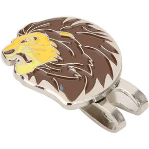 Vbest life Magnetic Golfball Hat Clip, Mini Lion Shaped Golfball Hat Clip with Magnetic Ball Maker for Men Women