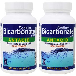 Sodium Bicarbonate Antacid Oral Powder USP 4 oz .2 Bottles
