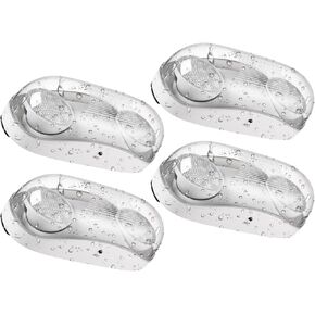 LEONLITE Outdoor Emergency Light, Wet Location, Exterior Emergency Lights with Battery Backup, LED Egress Lights, UL Listed, 120/277V, Commercial Emergency Exit Light for Business, Pack of 4