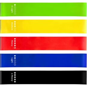 أربطة مقاومة، أربطة تمرين، مجموعة أربطة مقاومة طويلة للتمرين، 5 مجموعات من أربطة التمدد لليوجا، تدريب القوة in Kuwait