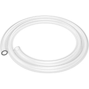 Silicone Tubing, High Temp Food Grade Pure Silicone Tubing Natural Silicone Tube 3/8 inch (9 mm) OD 1/4 inch (6 mm) ID, Highly Elastic and Strong, 3 Feet