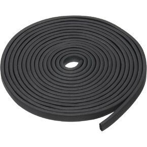 PATIKIL 16.4Ft Foam Rubber Strips, 15mm Wide 5mm Thick EPDM Rubber Soundproof Foam Seal Strip Sealing Foam Tape for DIY Gasket Sealing Door Window Insulation, Black