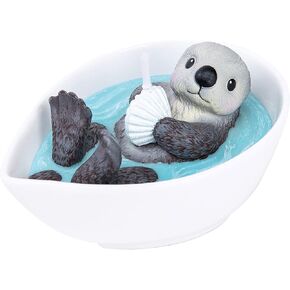 Cute Sea Otter Baby Candle for Your Lover Friend Birthday Gift Souvenir