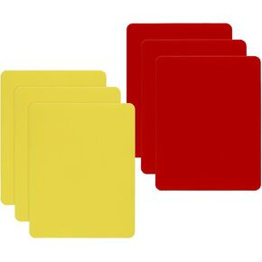 PVC Soccer Cards Set Red Yellow Card Warning Ejection for Umpire Judge Coach Scorebook Football Basketball Sport Game Officials Kit Competition Champion Match School Stadium