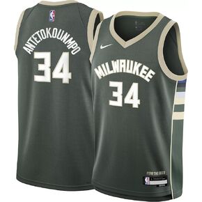 Nike- Giannis Antetokounmpo- Milwaukee Bucks Youth Swingman Jersey - Icon Edition- Green- Youth Medium (10-12)