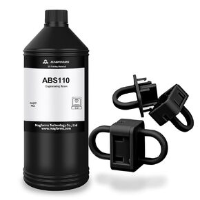 راتنج الطابعة ثلاثية الأبعاد فائق القوة ABS110، متانة وقوة مطورة، دقة عالية وغير هشة، راتنج فوتوبوليمير سائل لطباعة LCD DLP ثلاثية الأبعاد (أسود، 1 كجم)