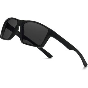 ANRRI Polarized Sports Sunglasses for Men Driving Sunglasses Lightweight Tr90 Frame for Cycling Fishing Running UV400 Protection