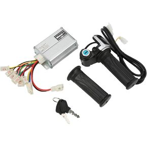36V 1000W Motor Brushed Speed Controller Speed Controller with Locking Battery Display Throttle Grip with Display for Electric Bike Mini Bike