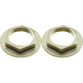 2PCS G1/2 Fastening Nut Hexagonal Brass Female Locknut for Connecting and Fastening Fittings and Pipe