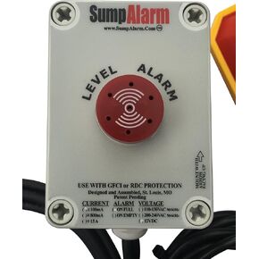 Back Up Battery 12V DC in/Outdoor High Water Alarm for DC / Battery Back-up Septic / Sump / Pond Pumps / Solar Installations