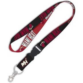 Wincraft NBA Miami Heat Lanyard with Detachable Buckle, 3/4"