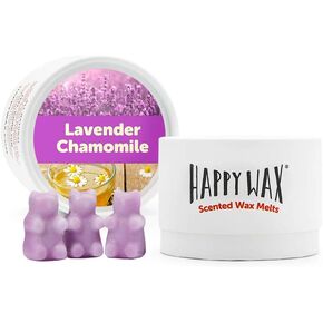 Happy Wax Cherry Blossom Scented Bear Wax Melts - Natural Strong Scented Spring Wax Melts Infused w/Essential Oils - Non Toxic Wax Melt & Pet Safe Wax Melts - (4 oz Tin)