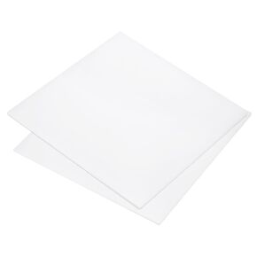 2pcs 8 x 8 Inch UHMW Polyethylene Sheets, 1/8 Inch Thick Ultra High Molecular Weight White Plastic Sheet [for Home, Industrial]