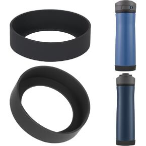 Linkidea Water Bottle Anti Spill Boot Compatible with Contigo Jackson Chill 2.0 20oz/24oz, Ashland Chill 20oz/24oz, Anti-Slip Water Bottle Bottom Sleeve Cover Protector