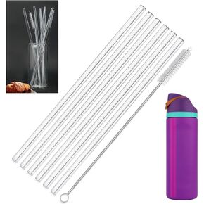 Straws for Owala 32 OZ 24OZ 25OZ Bottle, Replacement Straws - 6 Tritan Straws 1 Straw Brush for Owala FreeSip 32oz 24 oz, Straws for Owala Flip 25 oz, Sports Bottle Accessories Parts (Clear)