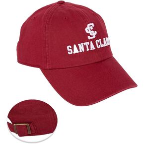 Desert Cactus Santa Clara University Baseball Hat SCU Broncos Brimmed Embroirderd Hats Cap Adjustable Cloth Strap Adult (Style A) Red