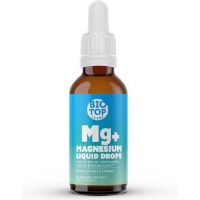 Magnesium Citrate & Gluconate Liquid Supplement. Nervous, Cardiovascular, Muscular & Immune System Support. 30 Day Supply, Vegan, Non-GMO, Gluten-Free, Unflavored