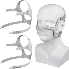 2PCS Headgear Compatible with Resmed AirFit N20 Headgear, Headgear Supplies Compatible with AirFit N20 Headgear Strap Accessories,Package Included 2PCS Headgear Straps and 4PCS Clips