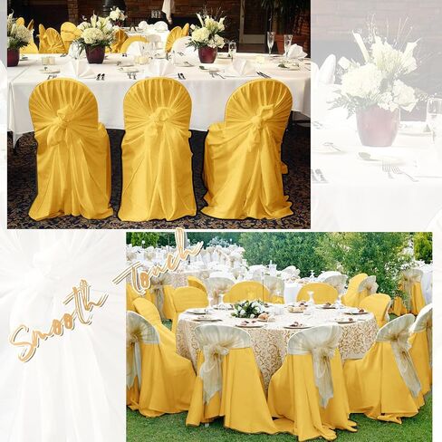 24 Pack Satin Chair Covers 43x55 inch Universal Chair Covers, Removable Washable Chairs Slipcover Fits Most Chairs, Satin Chair Cover Protector for Wedding Birthday Parties Banquet (Navy Blue) in Saudi Arabia