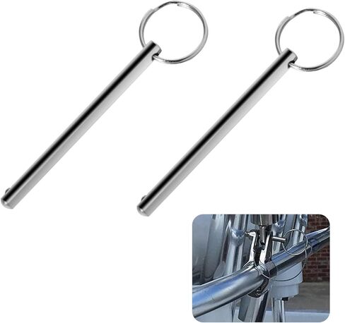 2 حزمة من دبوس التحرير السريع من الفولاذ المقاوم للصدأ، قطر الدبوس العلوي بيميني 0.236 بوصة (6 مم) in Kuwait