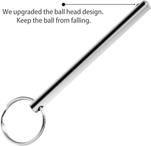 2 حزمة من دبوس التحرير السريع من الفولاذ المقاوم للصدأ، قطر الدبوس العلوي بيميني 0.236 بوصة (6 مم) in Kuwait