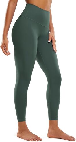 CRZ YOGA Butterluxe High Waisted Lounge Legging 25" - Workout Leggings for Women Buttery Soft Yoga Pants Dark Forest Green Medium in Saudi Arabia