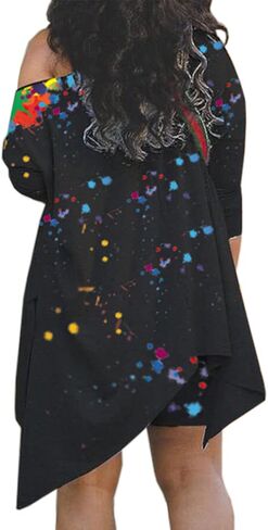 ملابس صيفية نسائية من Famnbro مكونة من قطعتين سراويل قصيرة مقاس كبير بدون أكتاف غير منتظمة وسروال قصير in Kuwait