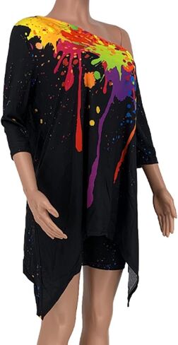 ملابس صيفية نسائية من Famnbro مكونة من قطعتين سراويل قصيرة مقاس كبير بدون أكتاف غير منتظمة وسروال قصير in Kuwait