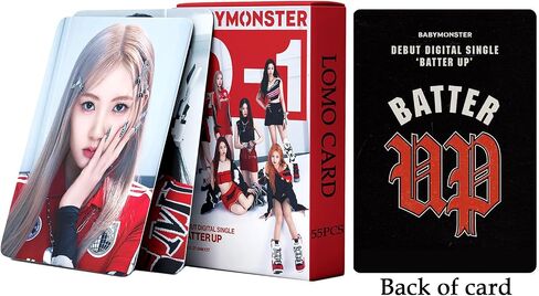 Babymonster Batter Up Photocards Album Baby Monster Photo Cards KPOP Lomo Cards Merch for Babymonster Gift for Boys and Girls Birthday Gift KPOP Merch in Saudi Arabia