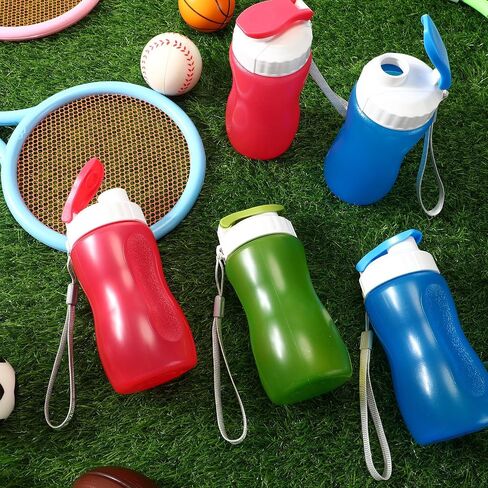 36 Pack 12 oz Kids Plastic Water Bottles Reusable Plastic Sports Water Bottles Wide Mouth Leak Proof Lightweight for Boys Girls Child Toddler to School Travel Camping, DIY Gift in Saudi Arabia