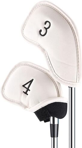 10Pcs Golf Skull Thick Synthetic Leather Iron Head Covers for Golf Iron Club Head Protectors in Saudi Arabia
