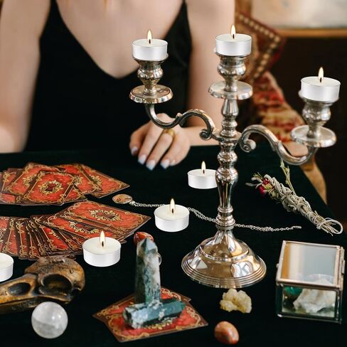 Bulk 200 Pack Tealight Candles, 4 Hour Burn Time,Dinner Candle Set with Cotton Wick,Perfect for Anniversaries Decorative Events and More,White in Saudi Arabia