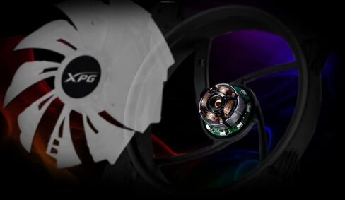 XPG Hurricane 140 ARGB PWM: 700-1800 RPM, 4 Pin Connector, Daisy Chain Capable, Fluid Dynamic Bearing, 250 x 250 x 36mm, 2 Yr Warranty in Kuwait