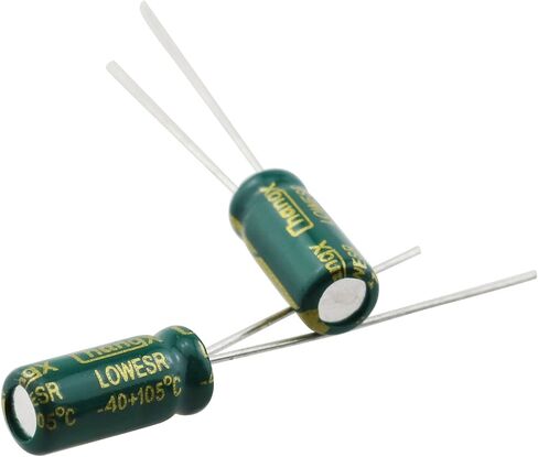 10pcs Electrolytic Capacitor 47uF 16V/25V with Aluminum Radial Leads 4x7mm/5x11mm, Black in Saudi Arabia