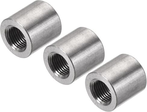 MECCANIXITY Weld Coupling 304 Stainless Steel 1/8 NPT Female Half Threaded Weldable Pipe Fuel Tank Bung Fittings Connector 3Pcs in Saudi Arabia