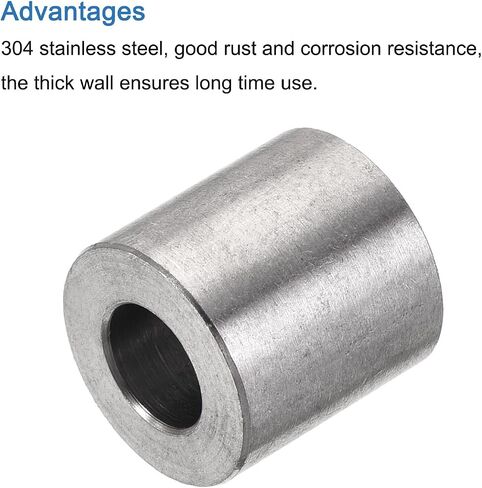 MECCANIXITY Weld Coupling 304 Stainless Steel 1/8 NPT Female Half Threaded Weldable Pipe Fuel Tank Bung Fittings Connector 3Pcs in Saudi Arabia