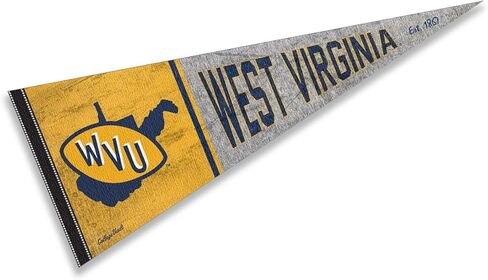 West Virginia Mountaineers Pennant Throwback Vintage Banner in Saudi Arabia