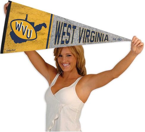 West Virginia Mountaineers Pennant Throwback Vintage Banner in Saudi Arabia