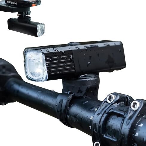 مصباح أمامي للدراجة 600/800 لومن، ضوء دراجة مقاوم للماء عالي السطوع قابل لإعادة الشحن ستة أوضاع إضافية للطرق والدراجات الجبلية in Kuwait
