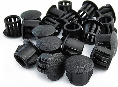 20PCS Black Hole Plugs, Plastic Cabinet Hole Plugs, Screw Hole Plug, Circular Plastic Plug, Recessed Plastic Plugs for Cabinet Furniture/Table and Stool Legs,12mm in Saudi Arabia