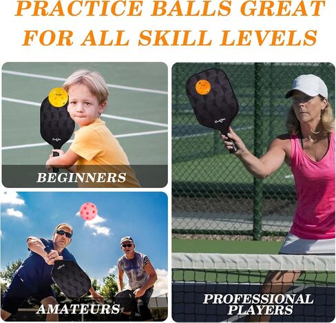 Pickleball Sports Indoor Court Pickleball Balls 6-Pack 26 Holes Set in Saudi Arabia