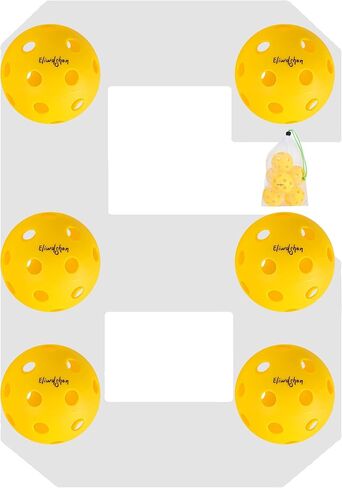 Pickleball Sports Indoor Court Pickleball Balls 6-Pack 26 Holes Set in Saudi Arabia