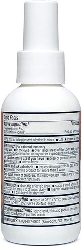 Betadine First Aid Spray 3 Ounce Bottle Povidone Iodine Antiseptic with No-Sting Promise, Pack of 3 in Kuwait