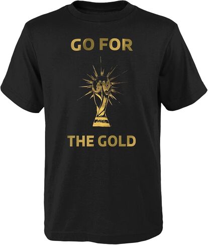 Outerstuff Men's FIFA World Cup Go for The Gold Short Sleeve Tee in Saudi Arabia