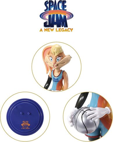 BendyFigs Space Jam Lola Bunny Action Figure Set, 3 Pieces in Saudi Arabia